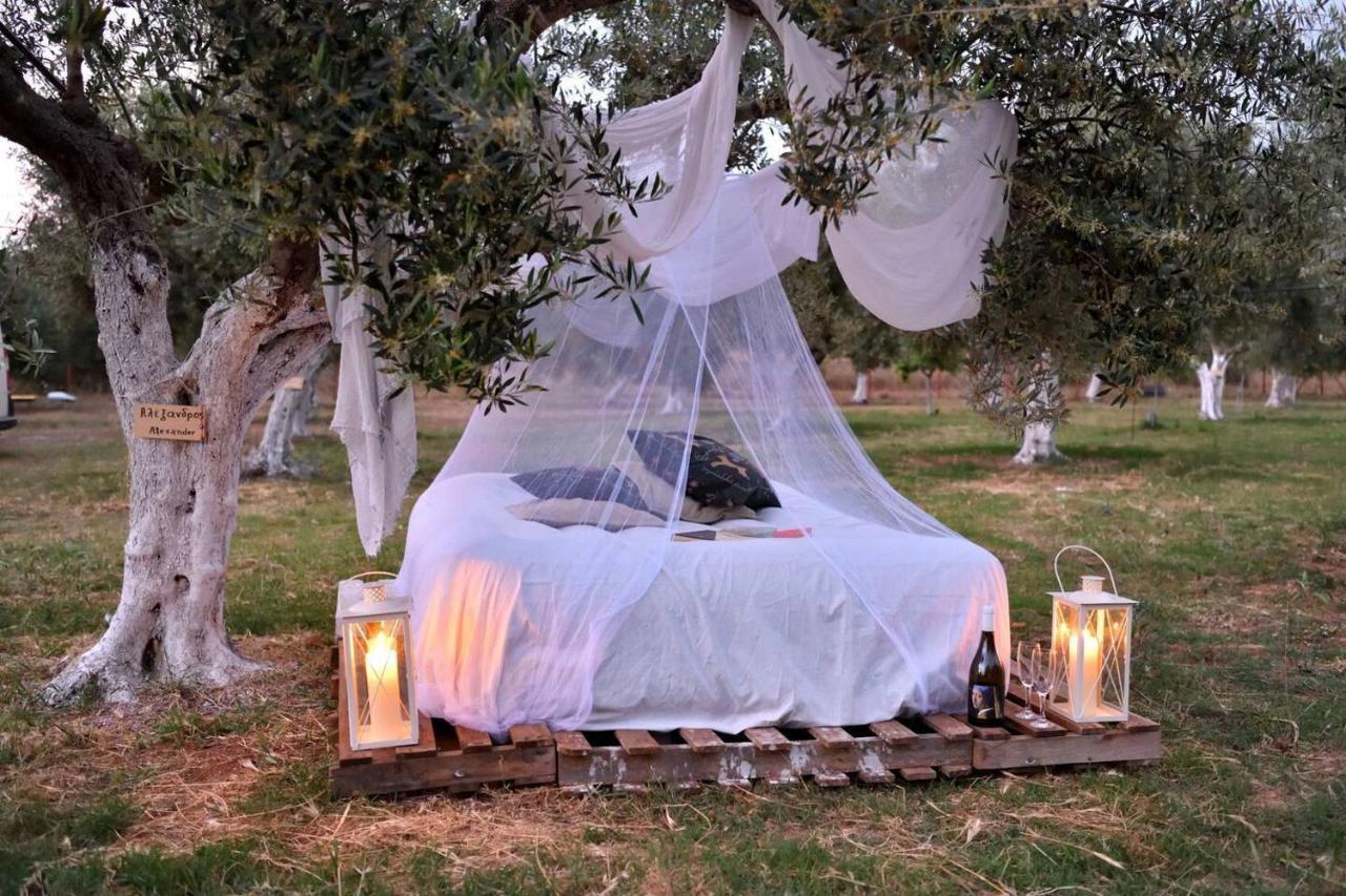 Glamping At A Lovely Tent In Skiaxtro- Маратополис Екстериор снимка